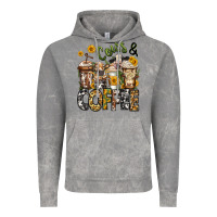 Cloud Rock cows and coffee cups Vintage Hoodie - Jasminsmagicworld