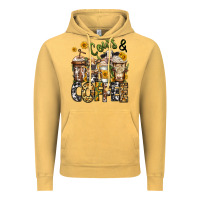 Vintage Mustard cows and coffee cups Vintage Hoodie - Jasminsmagicworld