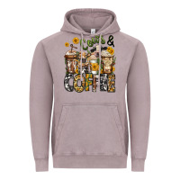 Vintage Zinc cows and coffee cups Vintage Hoodie - Jasminsmagicworld