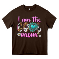 Chocolate Brown i am cool mom Heavy Core Tee - texasbilliewilder