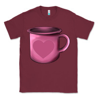 Burgundy Valentine's Day heart mug Classic Tee - AdoDesignShop