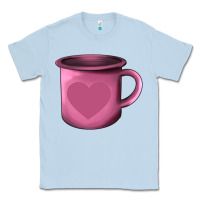 Dusty Blue Valentine's Day heart mug Classic Tee - AdoDesignShop