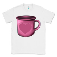 White Valentine's Day heart mug Classic Tee - AdoDesignShop