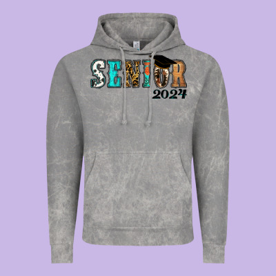 Western Senior 2024 Vintage Hoodie Designed By Ranaportraitstore