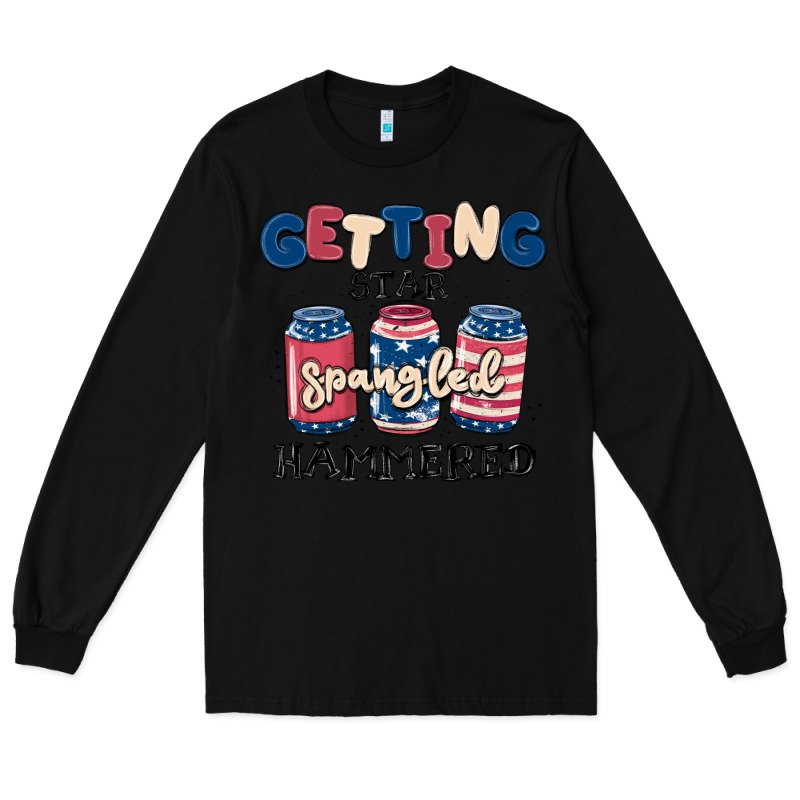 Getting Star Spangled Hammered Long Sleeve Tee by MaliasSmallBusiness | Teevron