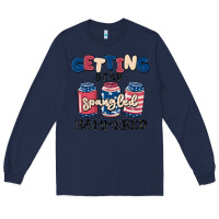 Navy getting star spangled hammered Long Sleeve Tee - MaliasSmallBusiness