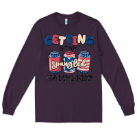 Plum getting star spangled hammered Long Sleeve Tee - MaliasSmallBusiness