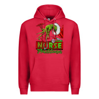 Cardinal Christmas Character Nurse Premium Hoodie - NancyCooperArtShop