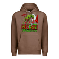 Chestnut Christmas Character Nurse Premium Hoodie - NancyCooperArtShop
