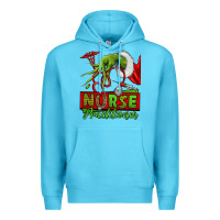 Ocean Blue Christmas Character Nurse Premium Hoodie - NancyCooperArtShop