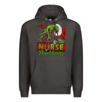 Smoke Christmas Character Nurse Premium Hoodie - NancyCooperArtShop