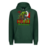 Sports Green Christmas Character Nurse Premium Hoodie - NancyCooperArtShop