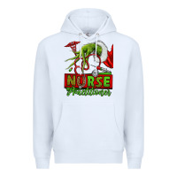 White Christmas Character Nurse Premium Hoodie - NancyCooperArtShop