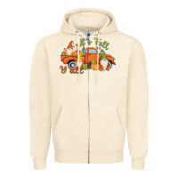 Sandshell It's Fall Y'all Gnome Zipper Hoodie - MaliasSmallBusiness