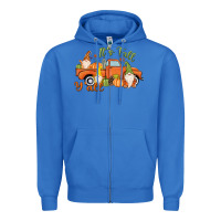True Royal It's Fall Y'all Gnome Zipper Hoodie - MaliasSmallBusiness