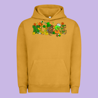 St. Patricks Day Nurse Urban Hoodie Designed By Howdyjamesfarm