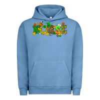 Pigment Pebble Blue St. Patricks day nurse Urban Hoodie - HowdyJamesFarm