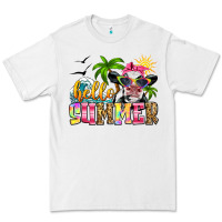 White hello summer cow Premium Tee - Zillion Design Studio