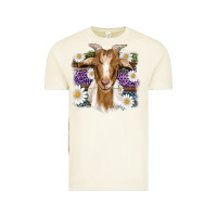 Vintage Arctic easter goat daisys leopard wooden Vintage Tee - Artiststas