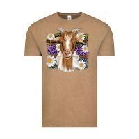 Vintage Coffee easter goat daisys leopard wooden Vintage Tee - Artiststas