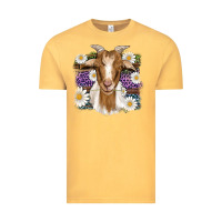 Vintage Mustard easter goat daisys leopard wooden Vintage Tee - Artiststas