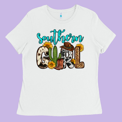 Southern Girl Ladies Tee Designed By Zillion Design Studio