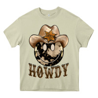 Mossy howdy smiley face Heavy Core Tee - BarkalooDesign