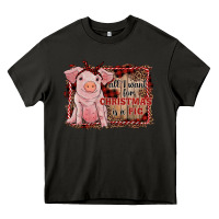 Asphalt all i want for christmas is a pig sitting pig Heavy Core Tee - RanaPortraitStore
