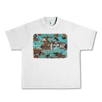 Lunar Rock western cowhide and leopard with turquoise background Urban Heavy Tee - Artiststas