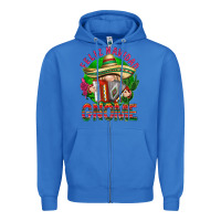 True Royal Feliz Navidad gnome Zipper Hoodie - NancyCooperArtShop