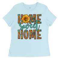 Baby Blue home sweet home Ladies Tee - Zillion Design Studio
