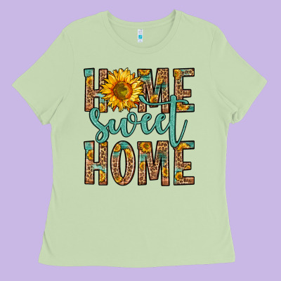Home Sweet Home Ladies Tee Designed By Zillion Design Studio