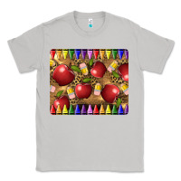 Moon Dust Teacher Crayons And Apples Classic Tee - LillyAllenDesigns