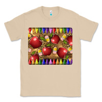 Mushroom Teacher Crayons And Apples Classic Tee - LillyAllenDesigns