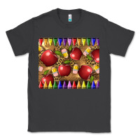 Smoke Teacher Crayons And Apples Classic Tee - LillyAllenDesigns