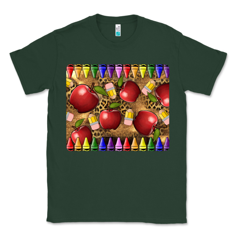Teacher Crayons And Apples Classic Tee by LillyAllenDesigns | Teevron