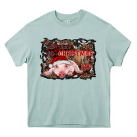 All I Want For Christmas Is A Pig Baby Heavy Core Tee | Teevron