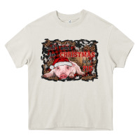 Cream all i want for christmas is a pig baby Heavy Core Tee - RanaPortraitStore