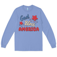 Colony Blue god bless america Long Sleeve Tee - MaliasSmallBusiness