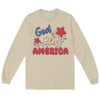 Mushroom god bless america Long Sleeve Tee - MaliasSmallBusiness