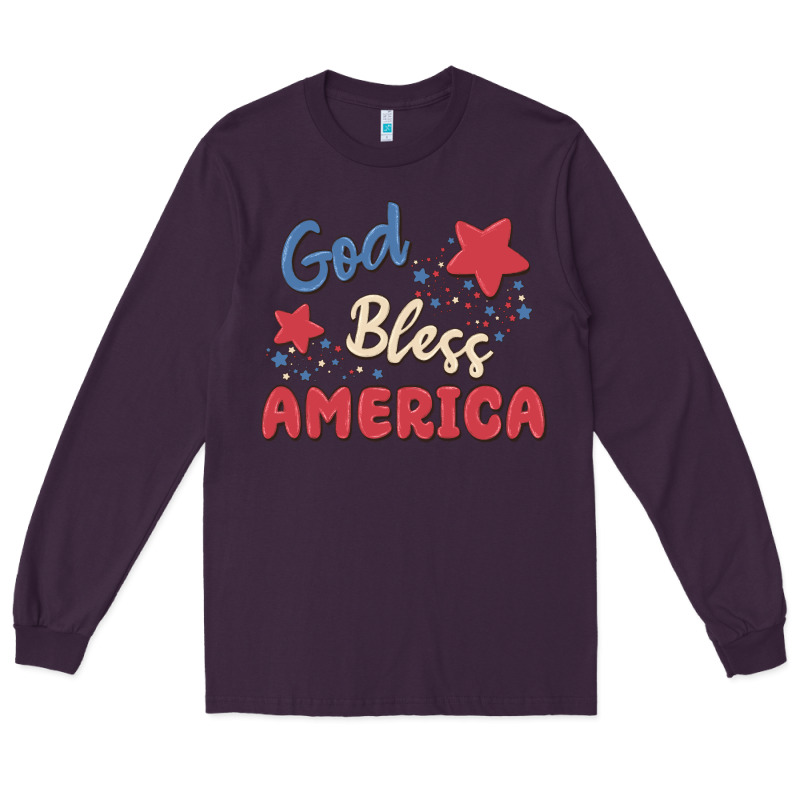God Bless America Long Sleeve Tee by MaliasSmallBusiness | Teevron