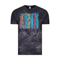 Cloud Black gemstone and pink leopard brushstrok Vintage Tee - AdoDesignShop