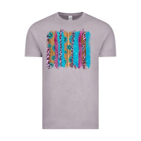 Vintage Zinc gemstone and pink leopard brushstrok Vintage Tee - AdoDesignShop