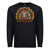 Black gobble till you wobble thanksgiving rainbow Premium Sweatshirt - RanaPortraitStore