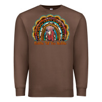 Chestnut gobble till you wobble thanksgiving rainbow Premium Sweatshirt - RanaPortraitStore