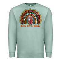 Seafoam gobble till you wobble thanksgiving rainbow Premium Sweatshirt - RanaPortraitStore