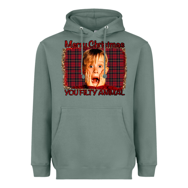 Merry Christmas You Filthy Animal Heavyweight Hoodie by Bettercallsaul | Teevron