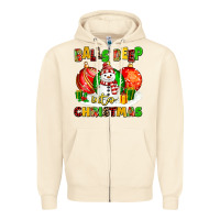 Sandshell Balls Deep Into Christmas Zipper Hoodie - MaliasSmallBusiness