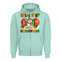 Seafoam Balls Deep Into Christmas Zipper Hoodie - MaliasSmallBusiness