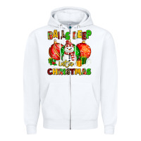 White Balls Deep Into Christmas Zipper Hoodie - MaliasSmallBusiness